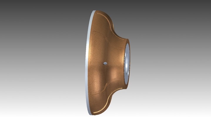 diamond profile F peripheral wheels for stone - mole periferiche diamantate con profilo F